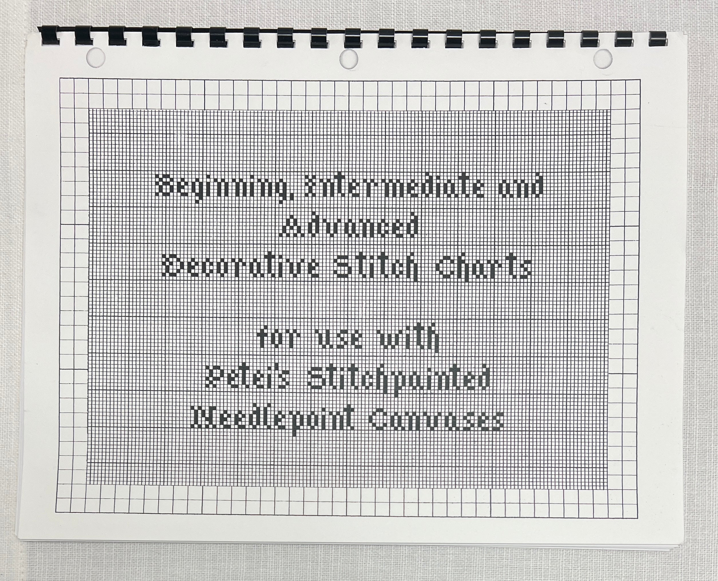 XS-BK-PT02 - Book: Beg/ Inter/, Adv Decorative Stitch Charts