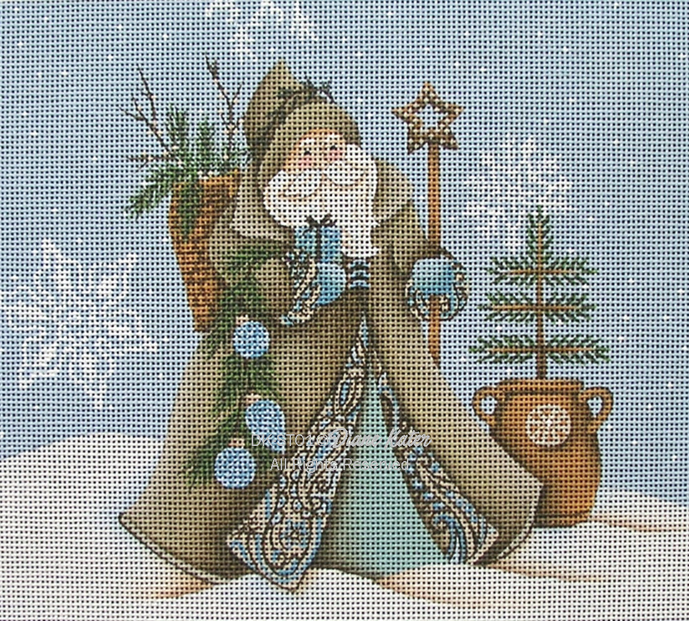 DK-ST01 - Santa: Paisley with Background