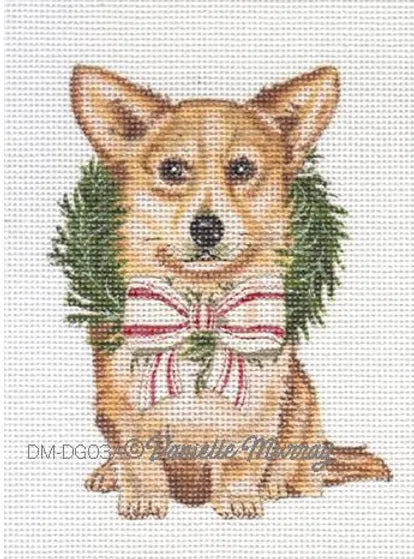 DM-DG03A - Dog: Holiday Corgi Ornament