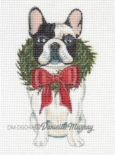 DM-DG04A - Dog: Holiday Boston Terrier Ornament