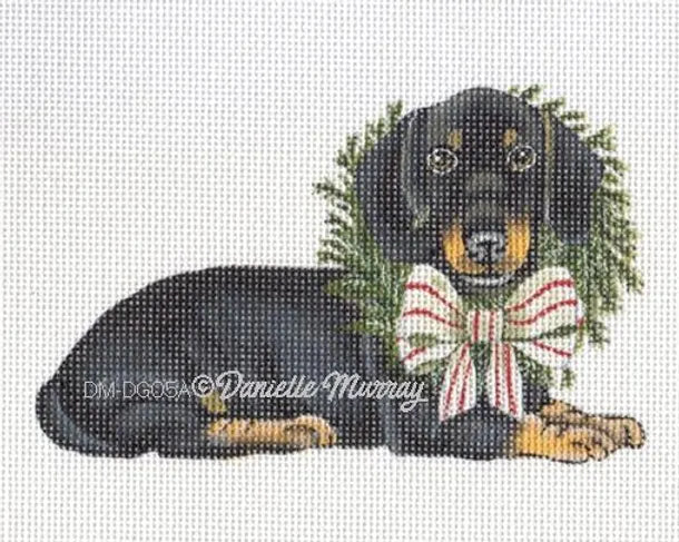 DM-DG05 - Dog: Holiday Dachshund Stand Up