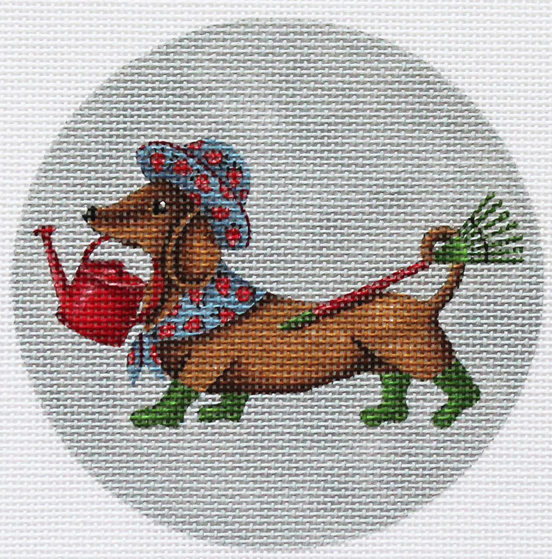 DS1118 - Dachshund Spring Ornament