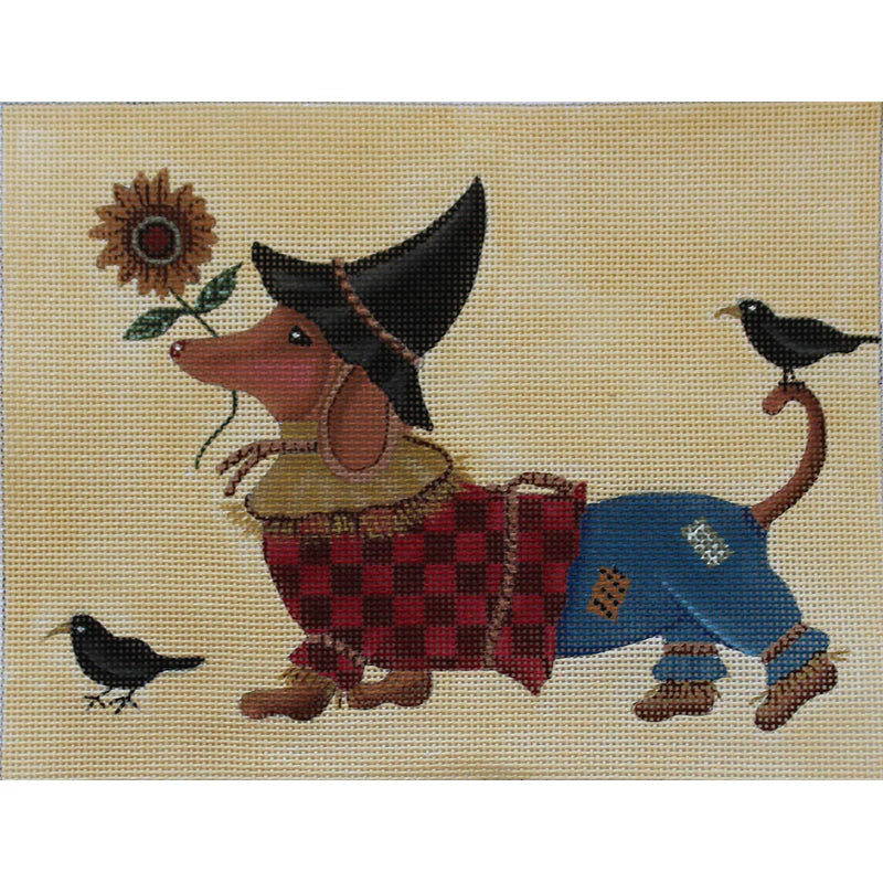 DS1150 - Dachshund Scarecrow