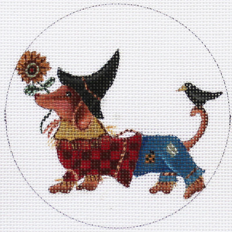 DS1150O - Dachshund Scarecrow Ornament