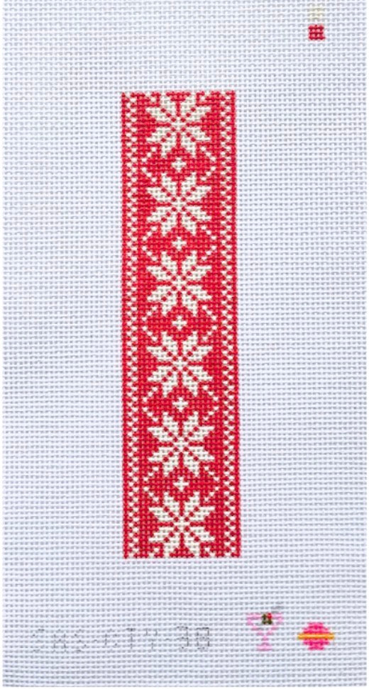 CTY-038 - Red Fair Isle Key Fob
