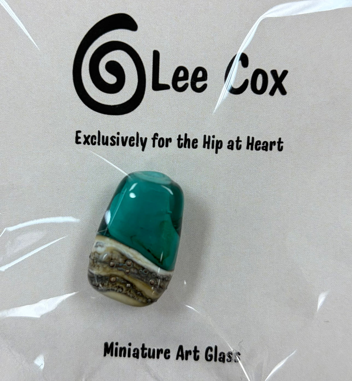 Oval Turquoise Beach Bead Needleminder