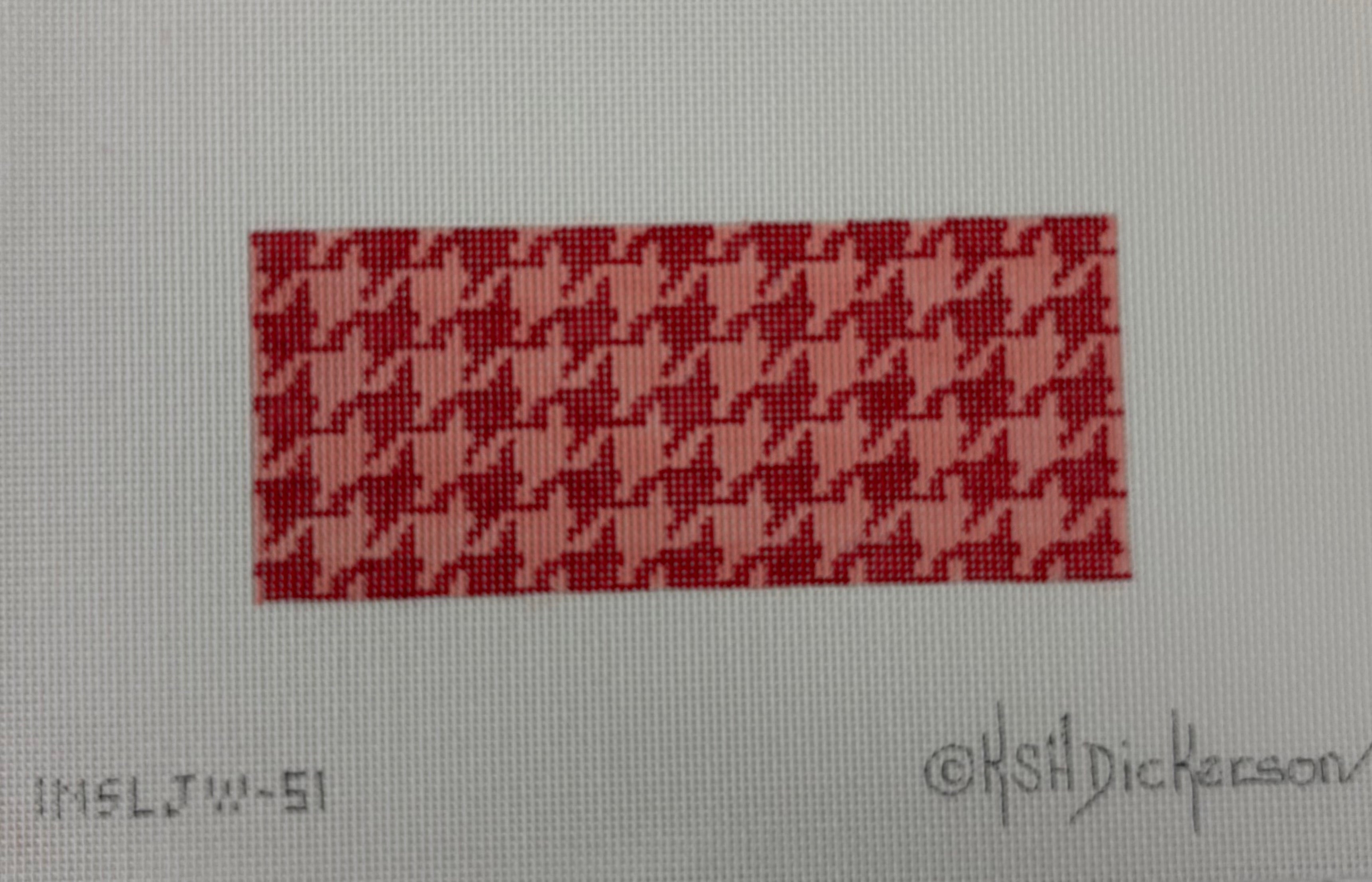 INSLJW-51 - Houndstooth - Red and Nantucket Red