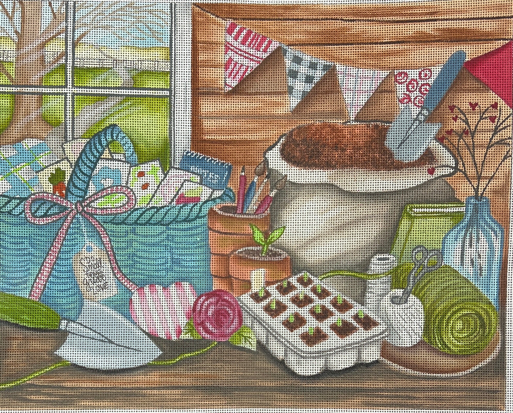 EWE-760 - Potting Shed Gardening Scene