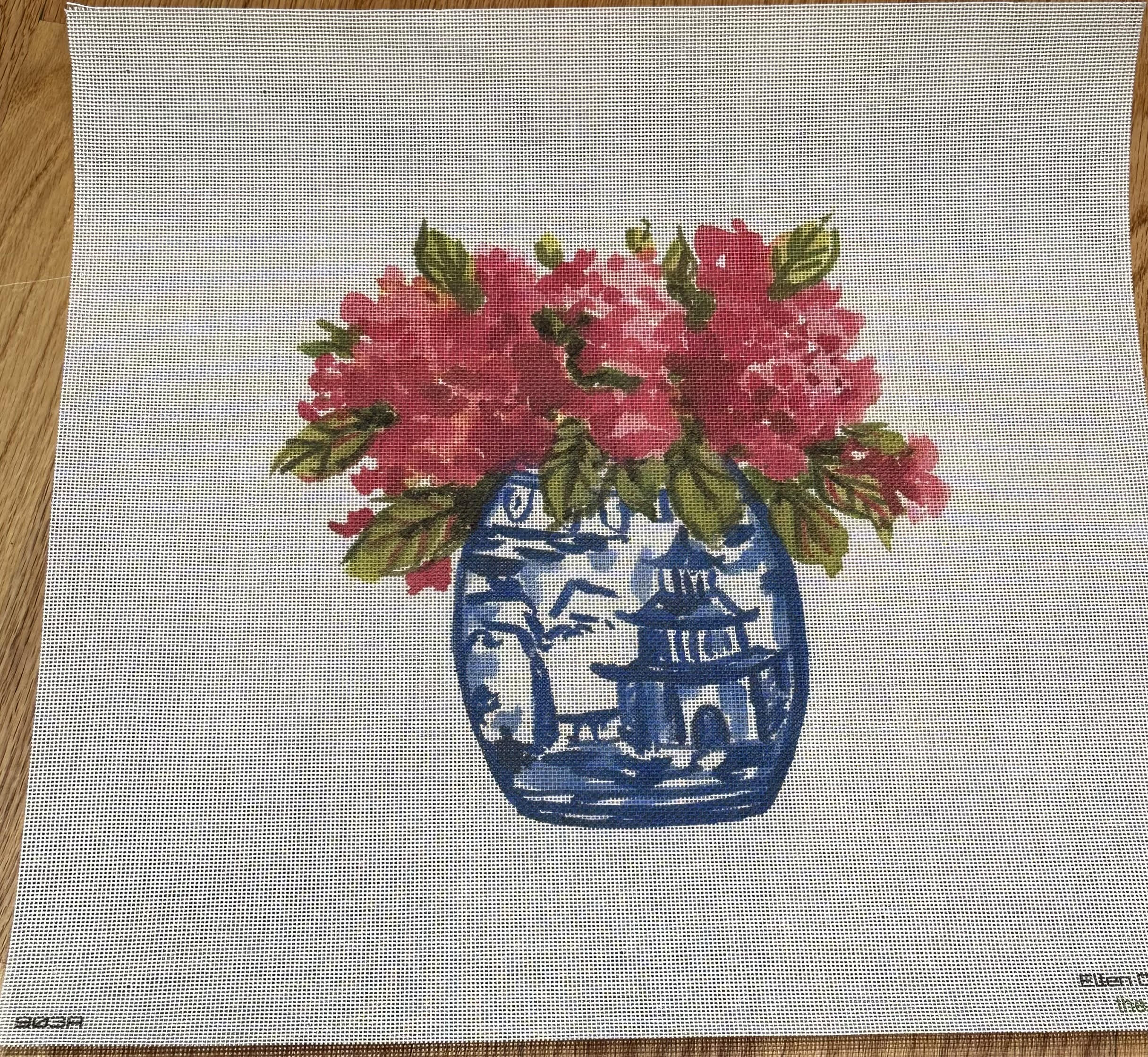 ECT903A - Chinoiserie with Pink Flowers