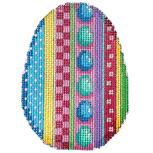AT EG323 - Eggs/Hop Stripe Egg