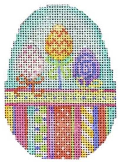 AT EG328 - Three Eggs/Hoppy Stripe Egg