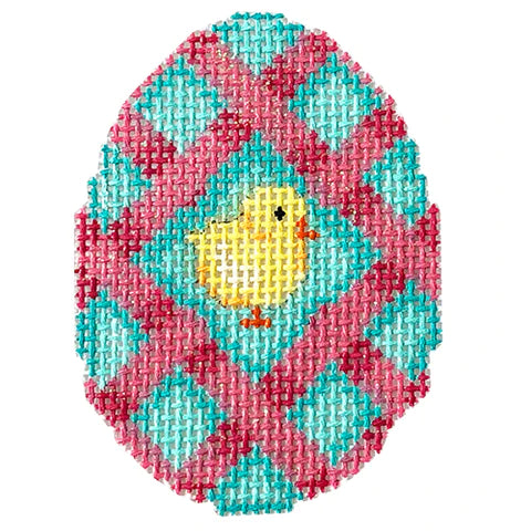 AT EG470 - Pink Lattice Chick Mini Egg