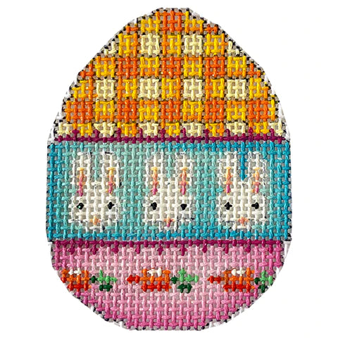 AT EG478 - Gingham Bunnies Mini Egg