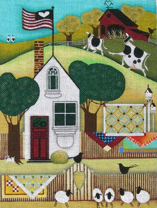 EWE-471 - Quilts On Fence