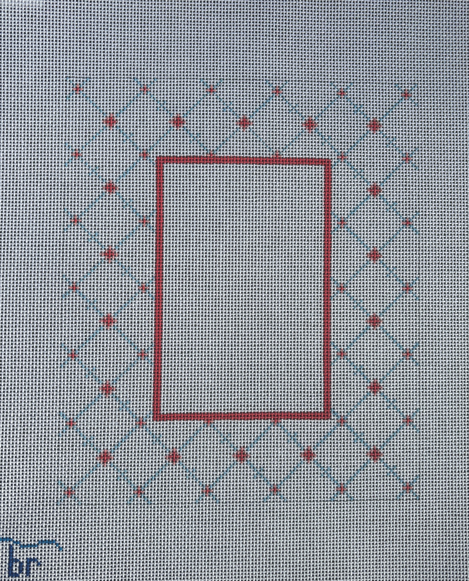 F3 - Frame - Coral & Blue