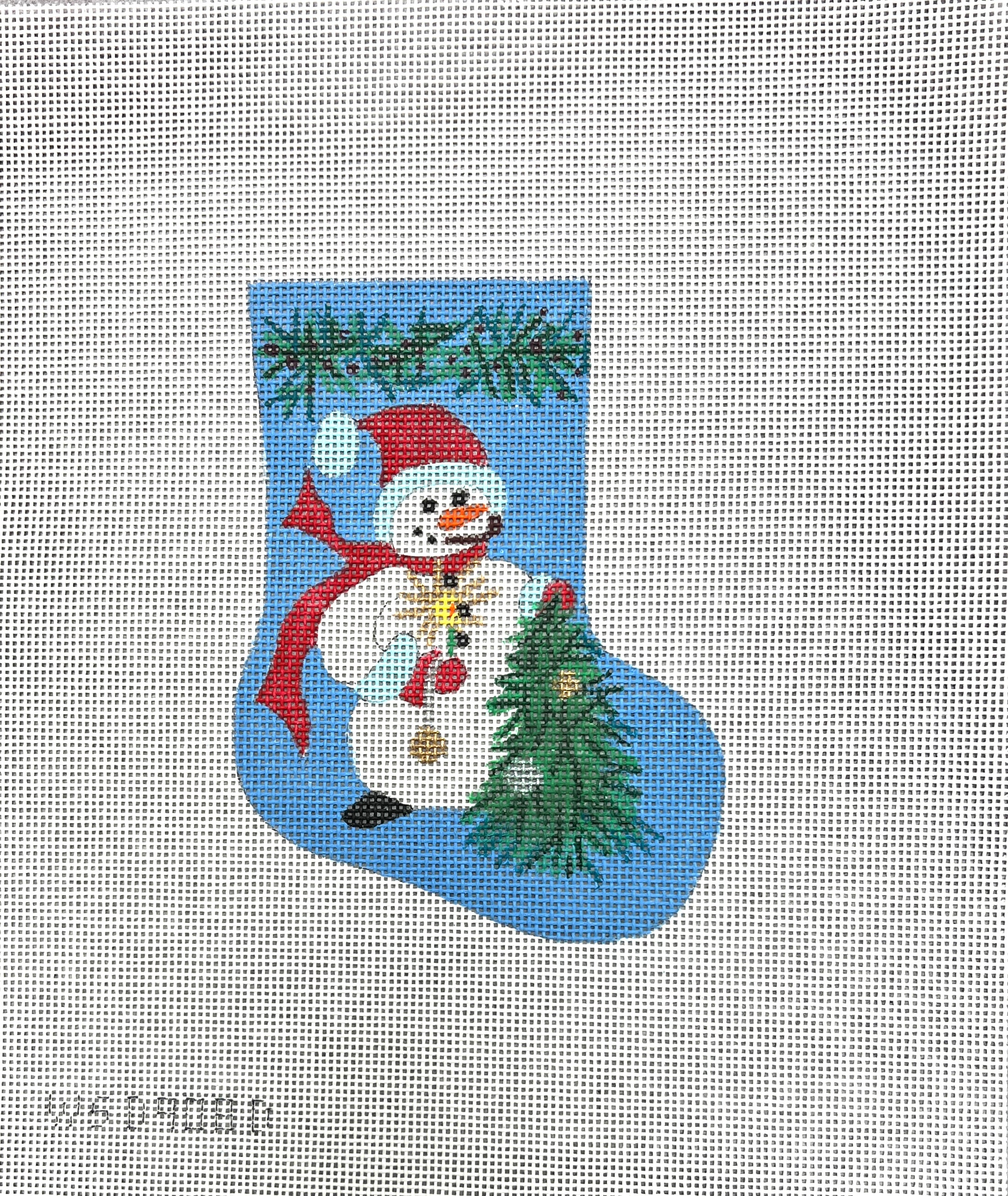 WS908D - Snowman Tree Sock