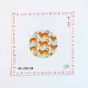 WS - Green Heart Needlepoint: Orange Tabby Cat