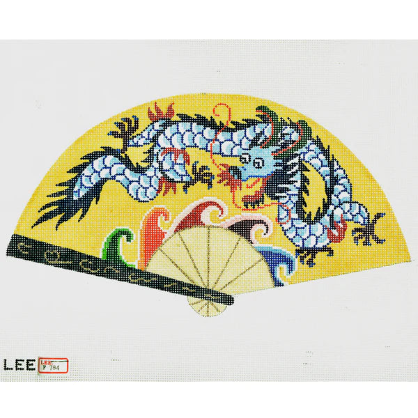 F784S - Dragon on Yellow Fan