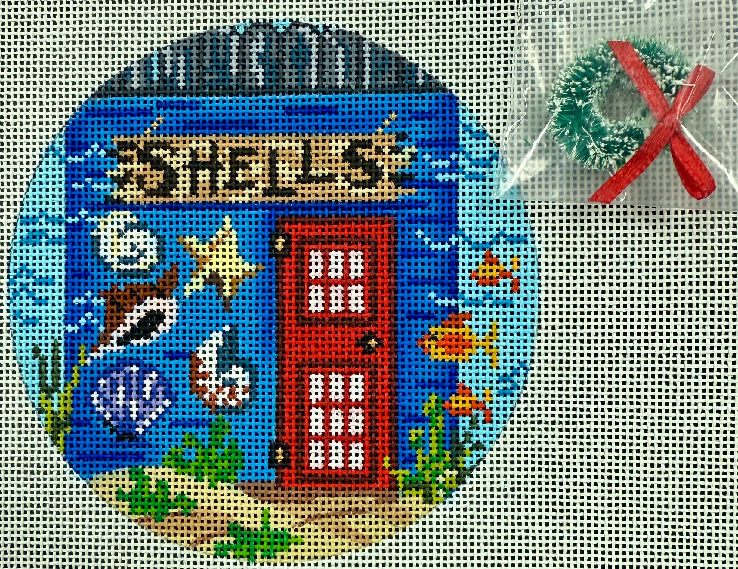 90317 - Ornament, Shell Shop Round
