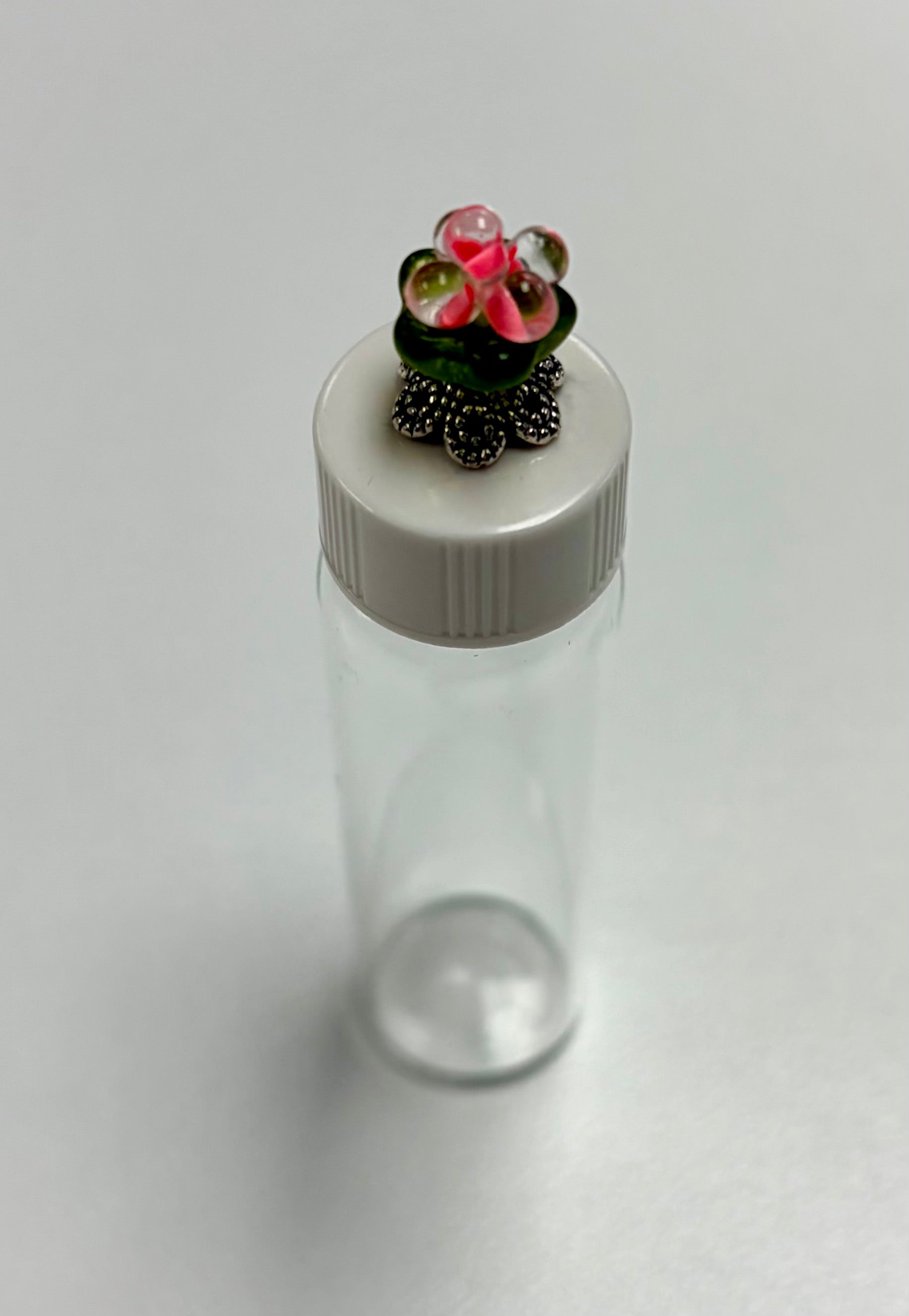 Glass Needle Vial with Glass Beads (additional color ways)