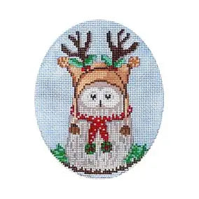 FF-XO02 - Owl Reindeer Oval