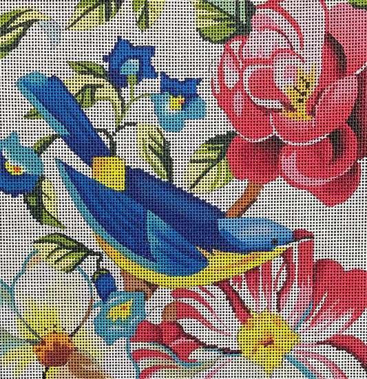 FF225 - Floral with Blue Bird