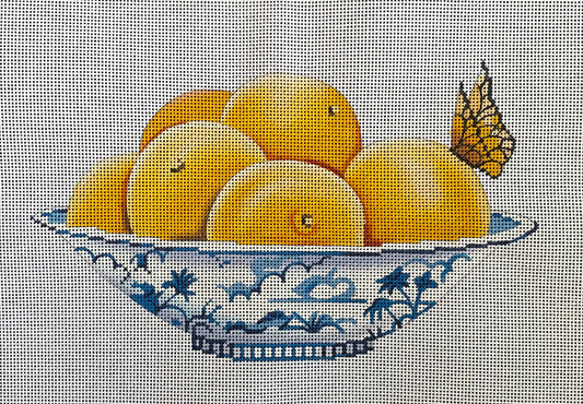 FF229 - Oranges in Blue Vase