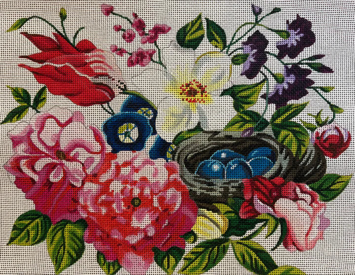 FF297 - Floral Mix with Bird Nest