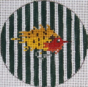 FL-109 - Flask - Fishing Flying Yellow and Red