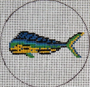 FL-109B - Flask - Saltwater Dolphin Fish