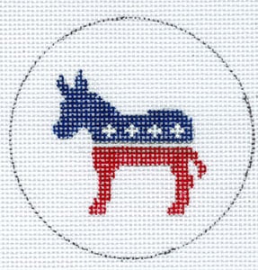 FL-117 - Flask - Democrat Donkey