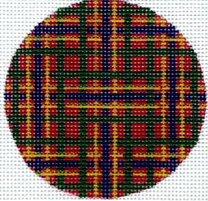 FL-106B - Flask - Plaid Red Background