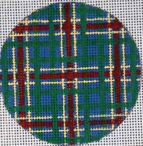 FL-106E - Flask - Plaid Blue Background