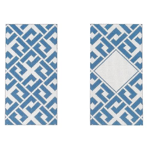 G-147 - Blue Interlocking Diamonds