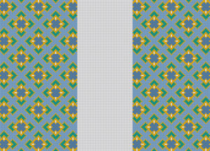 G-150 - Blue Geometric Design