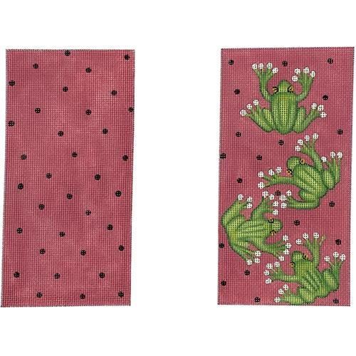 G-91 - Frog on Pink Dots with Pink Building