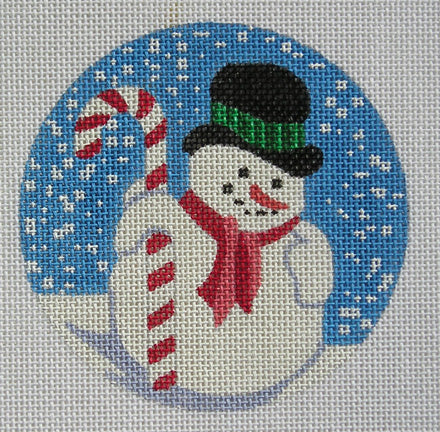 GL-85 - Candy Cane Snowman Ornament