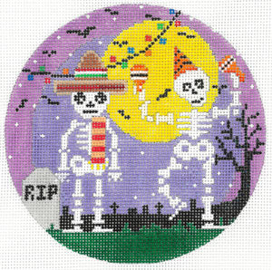 H-13B - Two Skeleton's Dancing