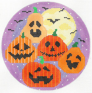H-13E - Five Smiling Pumpkins