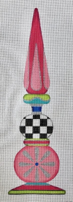 HO3102 - Pink and Green Finial 14"