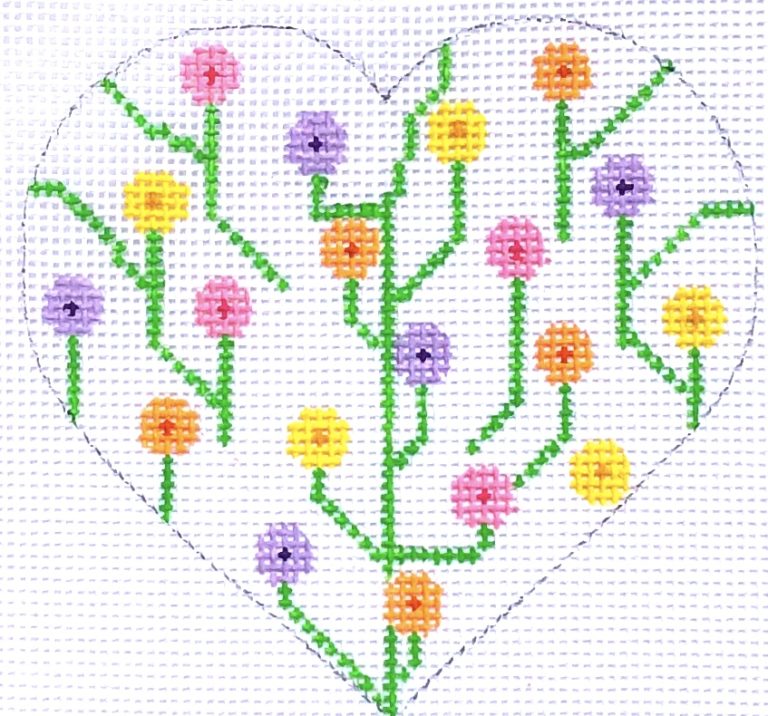 HB-153 - Heart - Flowers