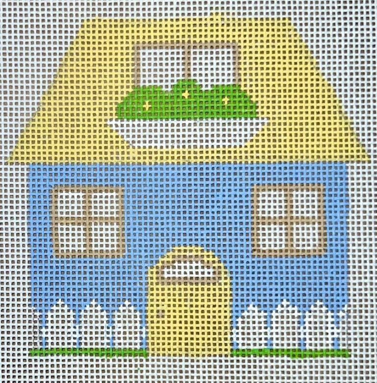 HB-406 -  Cottage - Blue and Yellow