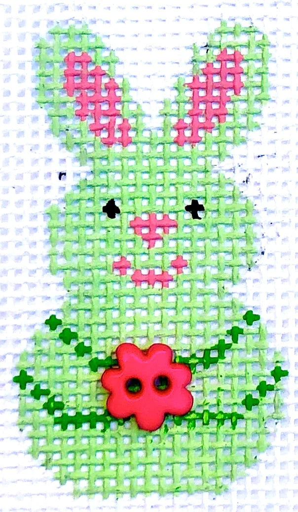 HB-43 - Mini - Green Bunny Smiles