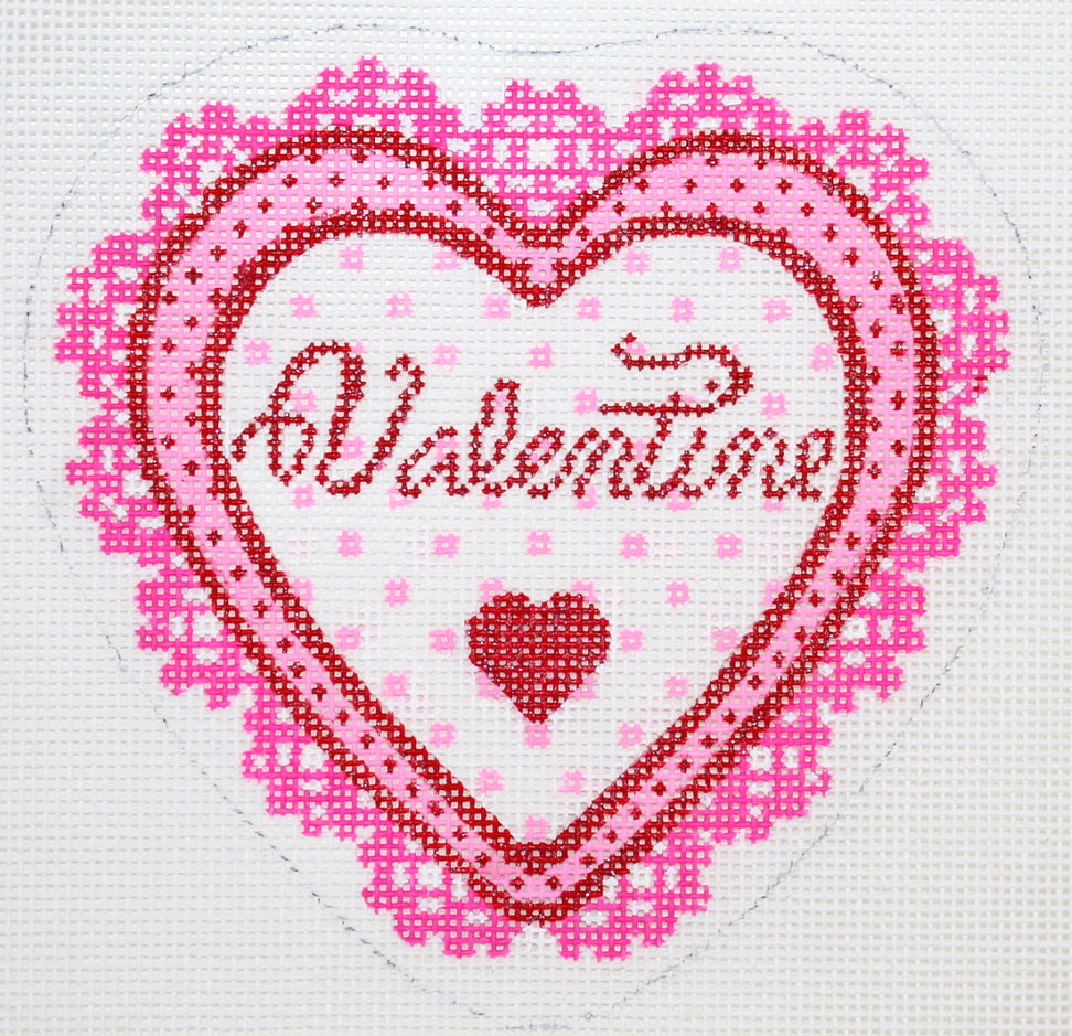 HM-02 - "Valentine" Lace Doily Heart (February)