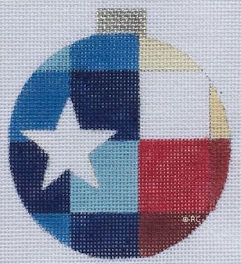 HO1493 - Texas Flag Modern Ornament