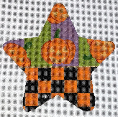 HO1976 - Halloween Checked Star