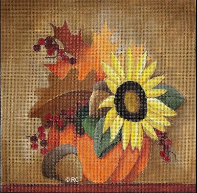 HO2020 - Pumpkin Sunflower Floral