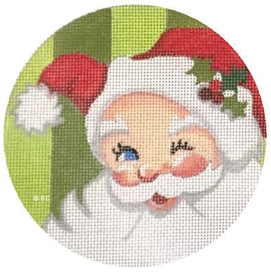 HO2071 - Red Santa Green Background