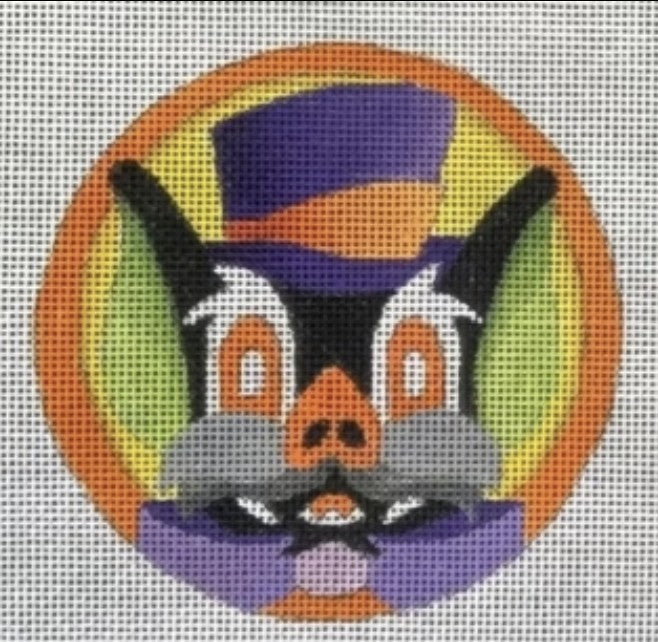 HO2307 - Fancy Bat Round Ornament