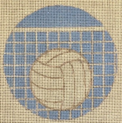 HO2313 - Volleyball Round Ornament